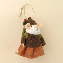 Load image into Gallery viewer, Evergreen Elsie Mouse Ornament