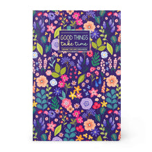 Load image into Gallery viewer, Good Things Floral Stitched Spine Notebook