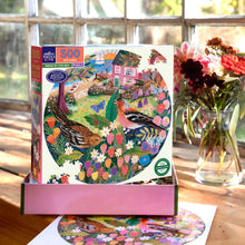 Load image into Gallery viewer, Birds by the Sea 500pc Round Puzzle