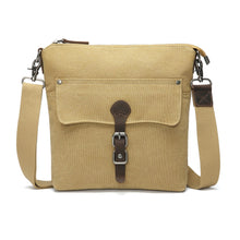 Load image into Gallery viewer, Canvas Front Buckle Crossbody - Mustard