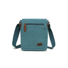 Load image into Gallery viewer, 7 Pocket Canvas Shoulder Bag -Teal