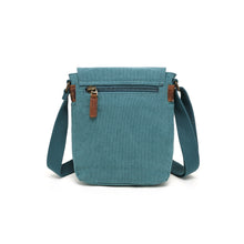 Load image into Gallery viewer, 7 Pocket Canvas Shoulder Bag -Teal