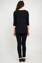 Load image into Gallery viewer, Jazz 3/4 Top - Black (Blue Sky)