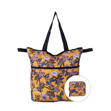 Load image into Gallery viewer, Amber Flourish Zip Around Shopper