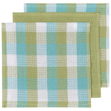 Load image into Gallery viewer, Check S/3 Dishcloths -Leaf