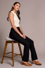 Load image into Gallery viewer, Petite Flatten It Pull On Pant - Black (Tribal)