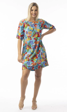 Load image into Gallery viewer, Birds Elbow Sleeve Dress (Orientique)