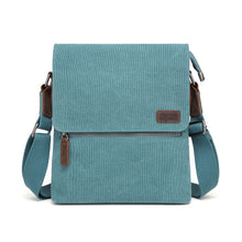 Load image into Gallery viewer, "Perth" Canvas Shoulder Bag - Turquoise (DaVan)