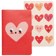 Load image into Gallery viewer, Heart to Heart S/2 Unlined Notebooks