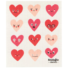 Load image into Gallery viewer, Heart to Heart Swedish Dishcloth
