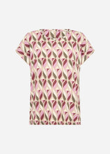 Load image into Gallery viewer, Twizzle Print Felicity Top - Oxblood Mix (Soya Concept)
