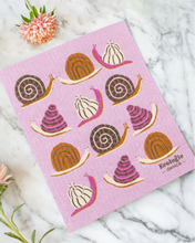 Load image into Gallery viewer, Snails Swedish Dishcloth
