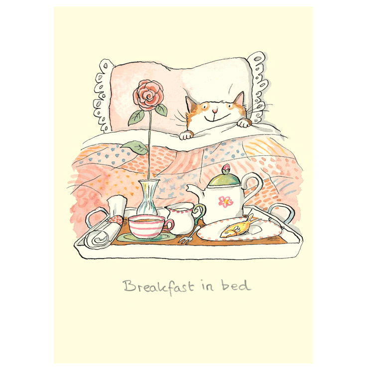 Breakfast in Bed Card (Two Bad Mice)