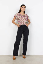 Load image into Gallery viewer, Twizzle Print Felicity Top - Oxblood Mix (Soya Concept)
