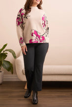 Load image into Gallery viewer, Funnel Neck Jacquard - Pink Flambe (Tribal)
