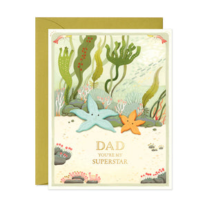 Superstar Starfish Father's Day Card