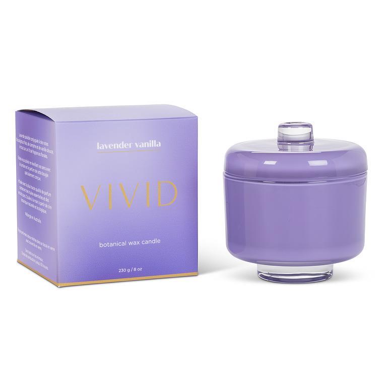 Lavender Vanilla Candle in Pedestal Jar (8 oz)