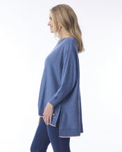 Load image into Gallery viewer, Oversize Light Knit Top - Denim (Orientique)

