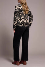 Load image into Gallery viewer, Zig Zag Sweater - Black (Tribal)
