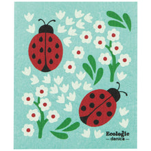 Load image into Gallery viewer, Ladybugs Swedish Dishcloth
