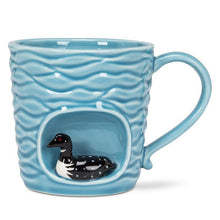 Load image into Gallery viewer, Alcove Wavy Mug w/ Loon
