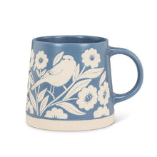 Load image into Gallery viewer, Oversized Leaves &amp; Birds Mug - Blue
