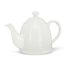 Load image into Gallery viewer, Beehive Tea Pot - White
