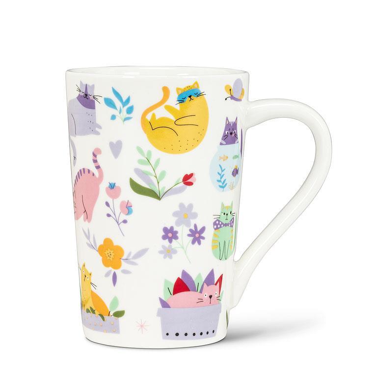 Cats and Flowers Mug