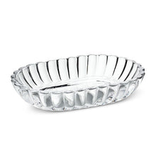 Load image into Gallery viewer, Oval Optic Flared Soap Dish 5.5"L
