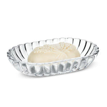 Load image into Gallery viewer, Oval Optic Flared Soap Dish 5.5"L

