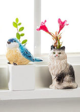 Load image into Gallery viewer, Sitting Bluebird Bud Vase

