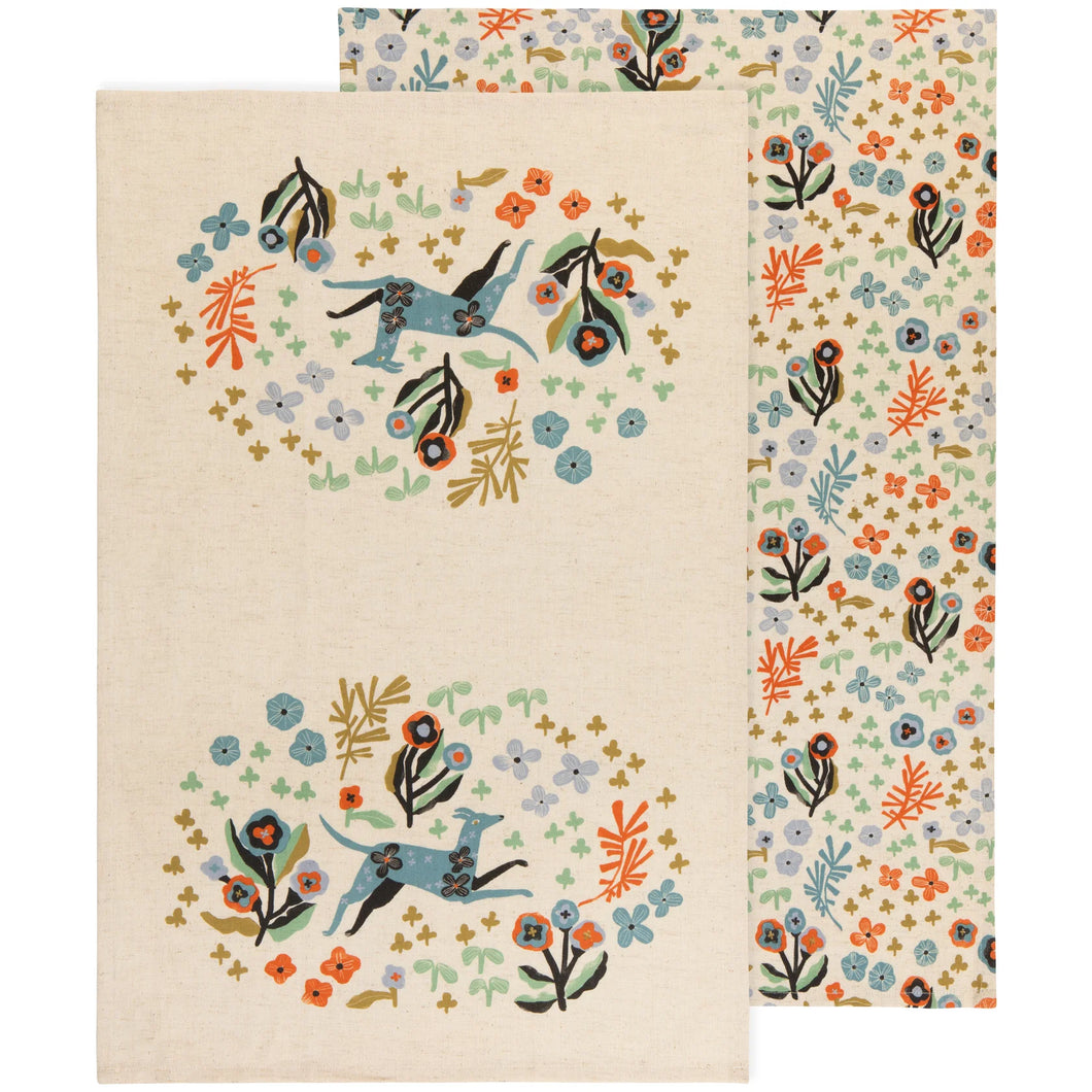 Dogwood set/2 Tea Towels