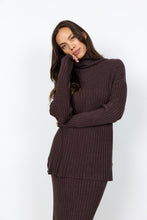 Load image into Gallery viewer, Kanita Ribbed Turtleneck - Chocolate Plum (Soya Concept)
