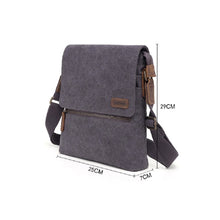 Load image into Gallery viewer, "Perth" Canvas Shoulder Bag - Turquoise (DaVan)
