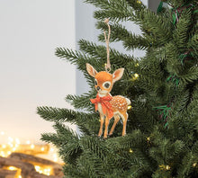 Load image into Gallery viewer, Vintage Fawn Metal Ornament
