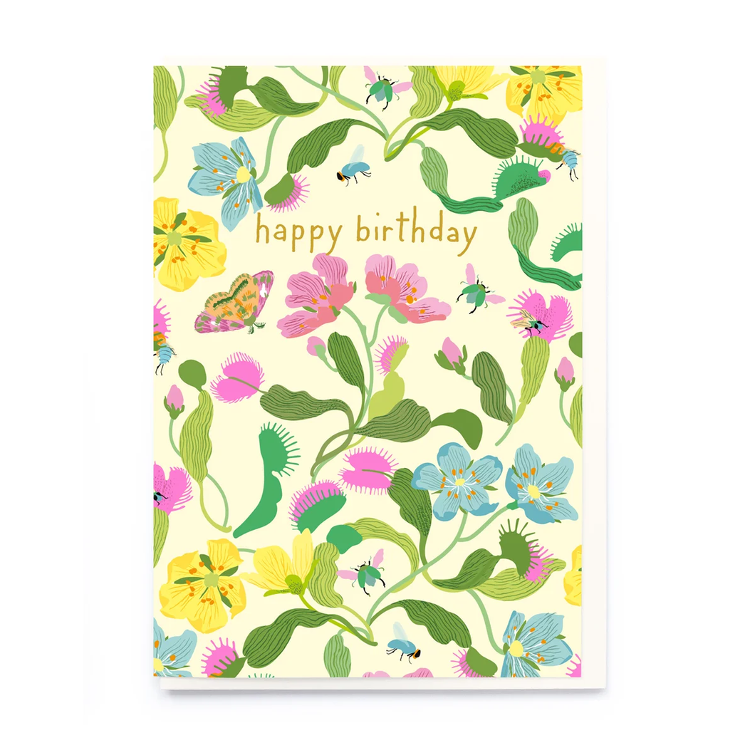 Venus Flytrap Birthday Card