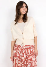 Load image into Gallery viewer, Short Sleeve Dolman Cardi - Off White (Soya Concept)
