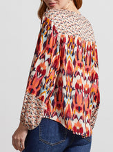 Load image into Gallery viewer, Red Earth Print Blouse (Tribal)
