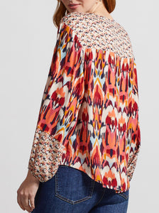 Red Earth Print Blouse (Tribal)