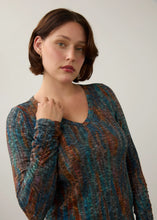 Load image into Gallery viewer, Ruche Sleeve Rib V-Neck (FDJ)
