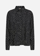 Load image into Gallery viewer, Gilda Polka Dot Collar Top - B&amp;W (Soya Concept)

