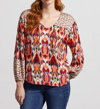 Load image into Gallery viewer, Red Earth Print Blouse (Tribal)

