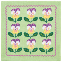 Load image into Gallery viewer, Pansy Set /4 Cocktail Napkins
