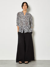 Load image into Gallery viewer, Zebra Oversized Semi-Sheer Blouse (Apricot)
