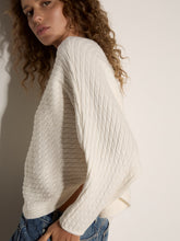 Load image into Gallery viewer, Cable Batwing Jumper - Cream (Apricot)

