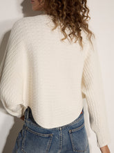 Load image into Gallery viewer, Cable Batwing Jumper - Cream (Apricot)
