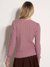 Load image into Gallery viewer, Pointelle Sweater - Pink (Apricot)
