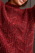 Load image into Gallery viewer, Funnel Neck Sweater - Scarlet
