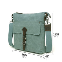 Load image into Gallery viewer, Canvas Front Buckle Crossbody - Burgundy (Davan)
