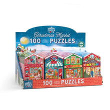 Load image into Gallery viewer, Christmas Market 100pc Puzzle - 4 asst
